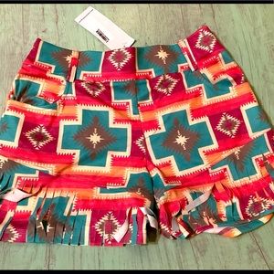 New Crazy Train fringe shorts, medium